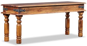 244354 vidaXL Bancă de castel, lemn masiv de sheesham, 110x35x45 cm