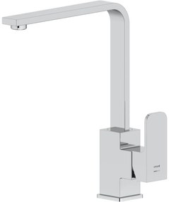 Baterie bucatarie crom lucios cu monocomanda Cersanit Yugo