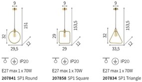 Pendul design modern minimalist ABC SP1 ROUND 207841