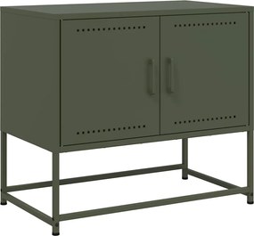 vidaXL Dulap TV, verde măsliniu, 68,5x39x60,5 cm, oțel