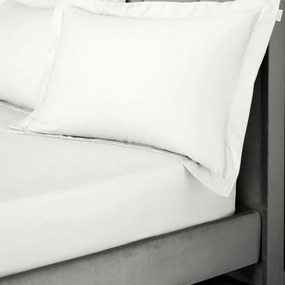 Cearceaf fildeș din bumbac satinat cu elastic 90x190 cm Cotton Sateen – Bianca