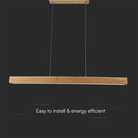 Lustră LED pe cablu LED/12W/230V 4000K maro