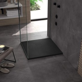 Cadita pentru dus Magnum neagra 90x90