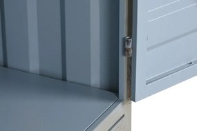 Dulap turcoaz, din metal, stil industrial, Cargo