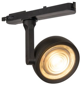 Spot LED directionabil pentru sina trifazata MAXLIGHT, CHARON negru