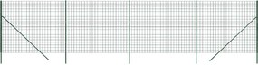vidaXL Gard plasă de sârmă, verde, 2x10 m, oțel galvanizat