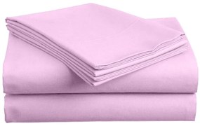 Cearsaf din bumbac LUX roz 140x240 cm