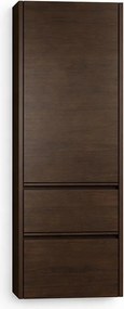 Dulap inalt suspendat KolpaSan Joy 1 usa si 2 sertare 45 cm finisaj dark oak