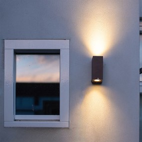 Set de 4 aplice maro ruginiu cu 2 lumini IP44 - Baleno I