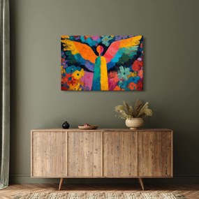 Tablou - Înger abstract cu flori (90x60 cm)