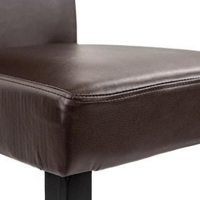 Set de masă Karen 4+1 negru-maro