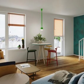 Lustră pe cablu DIEGO 3xE27/60W/230V verde