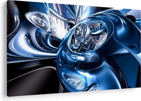 Tablou cu abstracție - cercuri (90x60 cm)