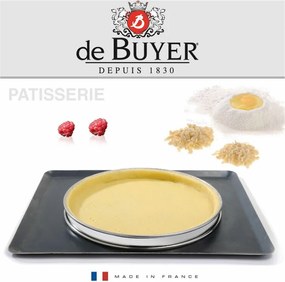 Inel de tort cadru rotund De Buyer 3091.24N 24 cm, oțel inoxidabil, 24 cm