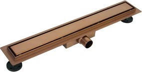 Set rigola pentru dus plus capac 80 cm Balneo Duplex Next finisaj cupru periat