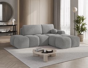 Colțar extensibil ELTAP Vittario dreapta | 227 x 170 cm | gri | Royal 04 | ladă depozitare