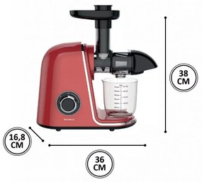 Storcator de fructe si legume Klausberg KB 7870, 150 W, 700 ml, Reverse, Accesorii, Rosu