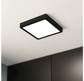 Plafonieră LED pentru baie Eglo FUEVA 900644, 17W/230V, IP44, neagră