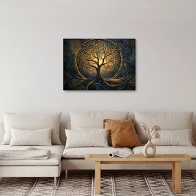 Tablou – Arbore cu aură aurie (70x50 cm)