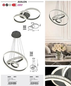 Lustra LED suspendata design modern Avalon