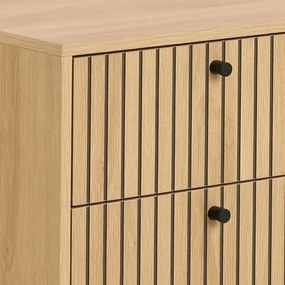 Noptieră OLIVIA cu sertare, stejar