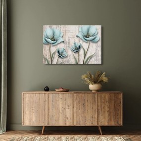 Tablou - Flori texturate (90x60 cm)