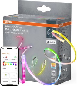 Osram - Bandă LED SMART+ FLEX RGB+TW dimmabilă 2m LED/8,5W/230V 2700-6500K Wi-Fi