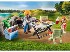 GRATAR IN FAMILIE - PLAYMOBIL FAMILY FUN - CAMPING - (PM71427)