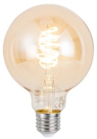 Plafonieră inteligentă bronz închis cu 6 lumini, inclusiv 6 Wifi G95 - Sydney