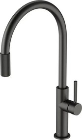 Baterie bucatarie cu sistem filtrare D1 grafit Omnires Switch cu 3 cai, pentru apa filtrata