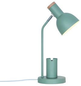 Lampa de birou camera copii cu suport telefon si pixuri, Devone verde