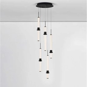 Lustra cu 5 pendule LED design modern ATMOSFERA