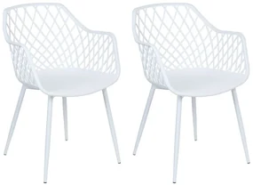 Set 2 buc scaune de sufragerie Nasza (alb). 1080359