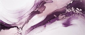 Tablou - Artă fluidă violet (120x50 cm)