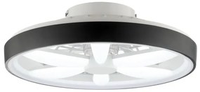 Ventilator LED RGBW de tavan cu lumină Brilliant GAIANO LED/48W/230V negru + telecomandă