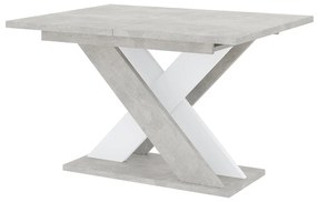 Masă de sufragerie Xalin (gri deschis + Alb) (pentru 4 până la 6 persoane). 1055283