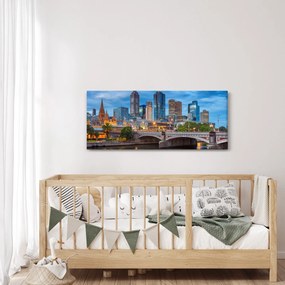 Tablou cu orașul Melbourne (120x50 cm)