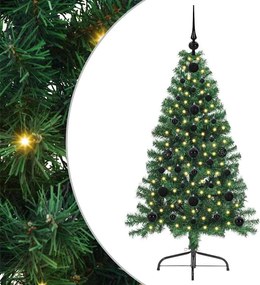 vidaXL Pom de Crăciun artificial pre-iluminat Verde 120 cm PVC