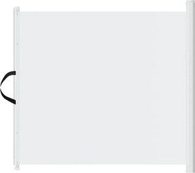 vidaXL Poartă retractabilă animale de companie, alb, 82,5x125 cm
