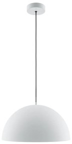 Lustra/Pendul metalic Basic D-35cm alb