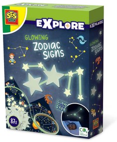 Set creativ - Semne zodiacale fotoluminescente