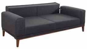 Set Canapea Extensibilă si Fotoliu Liones Tepsili, Antracit