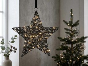 Decoratiune de Craciun stea STARIELLE cu iluminare LED 40 cm, neagra