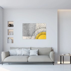 Tablou - pictură abstractă de plajă N⁰3 (90x60 cm)