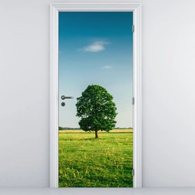 Fototapet pentru ușă - Copac în luncă (95x205cm)