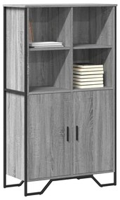 vidaXL Dulap înalt, gri sonoma, 79,5x35,5x137,5 cm, lemn prelucrat