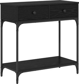 vidaXL Masă de consolă Stejar negru 75 x 34.5 x 75 cm Lemn compozit