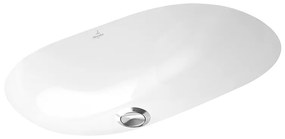 Lavoar baie incastrat alb lucios 58 cm, oval, Villeroy  Boch Novo 580x370 mm