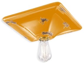 Plafoniera design retro realizata manual din ceramica VINTAGE, 31x31cm