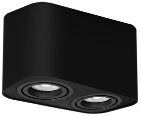 Plafoniera cu spoturi aplicate design minimalist Kobald negru mat